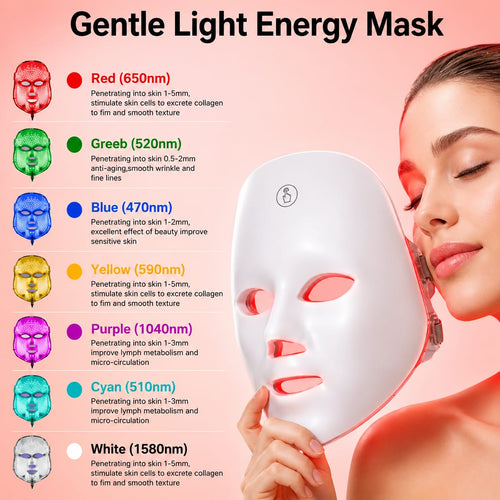 exceezo™  - 7-Color LED Light Therapy Mask